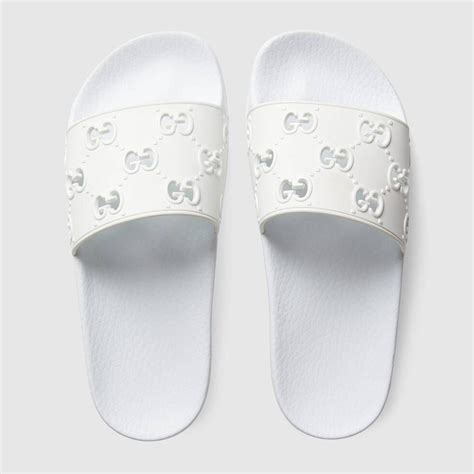 gucci white slide|affordable Gucci slides.